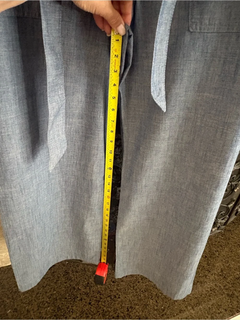 Comfort Fit Light Blue woman’s Linen-Blend Pants